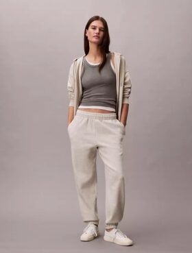 Pantaloni da jogging in felpa con monogramma