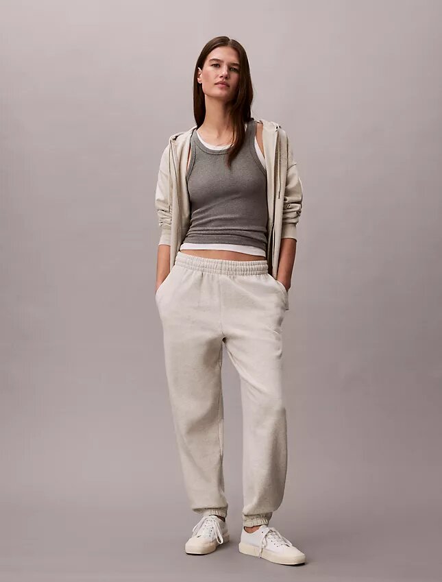 Pantaloni da jogging in felpa con monogramma Pantaloni da jogging in felpa con monogramma