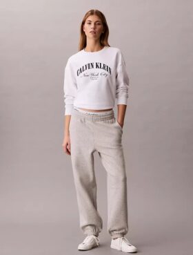 Pantaloni da jogging in felpa con monogramma