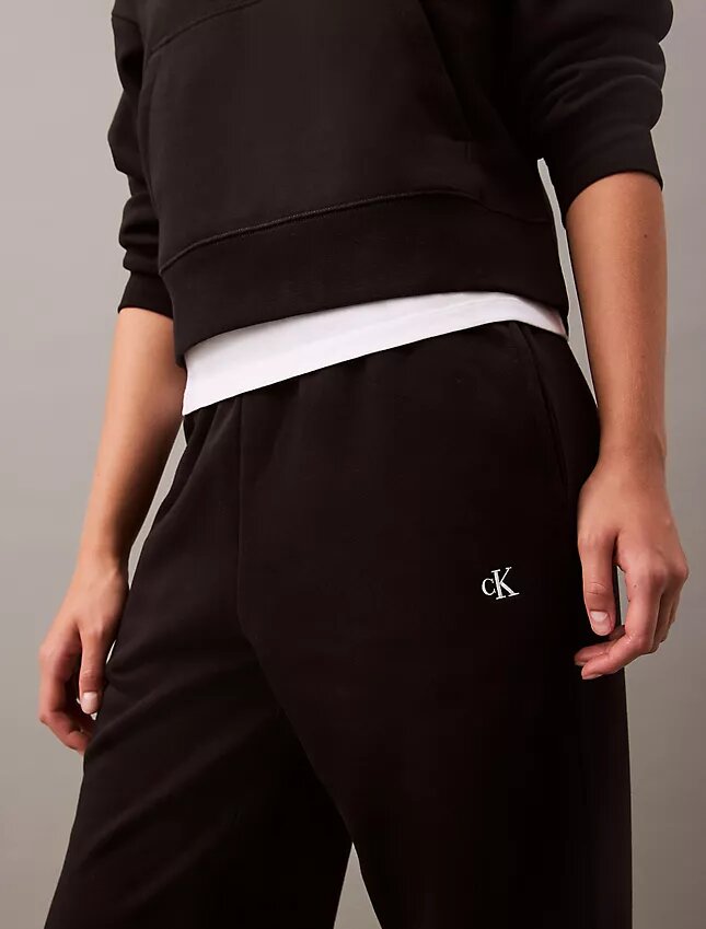 Pantaloni da jogging in felpa con monogramma Pantaloni da jogging in felpa con monogramma