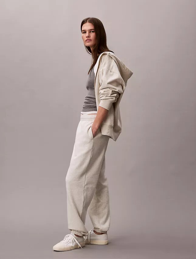 Pantaloni da jogging in felpa con monogramma Pantaloni da jogging in felpa con monogramma