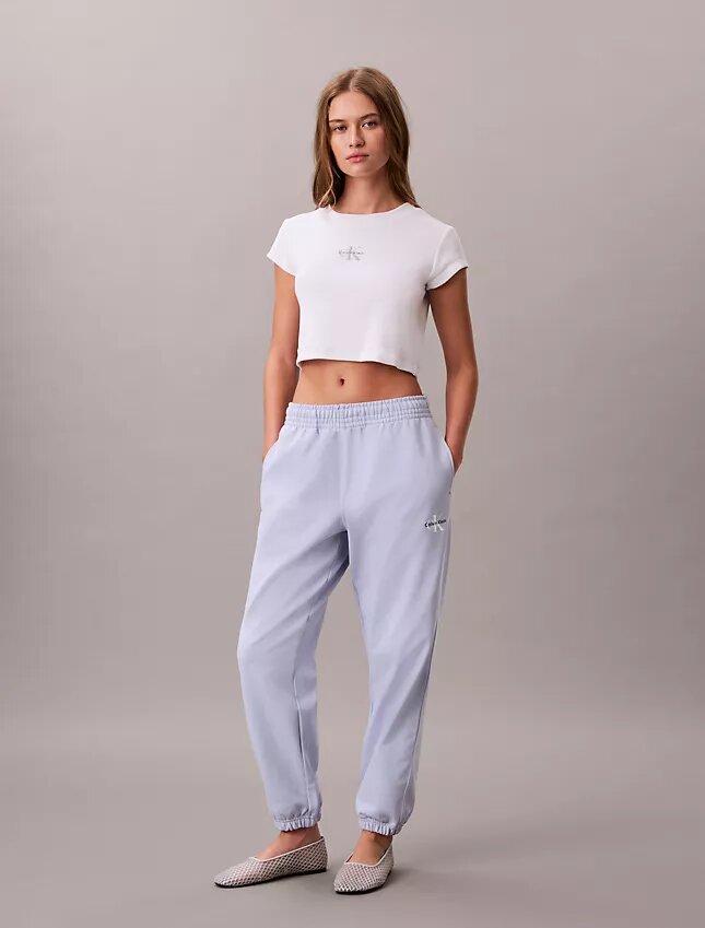 Pantaloni da jogging in felpa French Terry Monologo Pantaloni da jogging in felpa French Terry Monologo