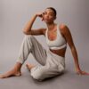 Pantaloni da jogging in felpa mista cotone Pantaloni da jogging in felpa mista cotone