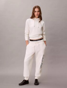 Pantaloni da jogging in pile con logo