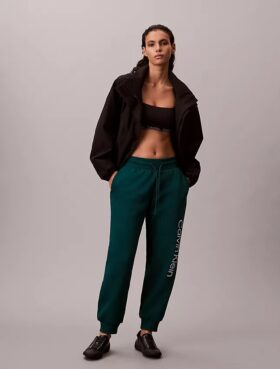 Pantaloni da jogging in pile con logo