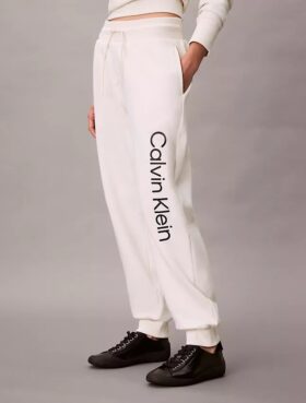 Pantaloni da jogging in pile con logo