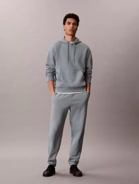 Pantaloni da jogging in pile con monogramma Pantaloni da jogging in pile con monogramma