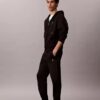 Pantaloni da jogging in pile con monogramma Pantaloni da jogging in pile con monogramma
