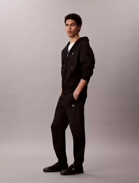 Pantaloni da jogging in pile con monogramma Pantaloni da jogging in pile con monogramma