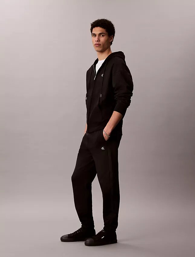 Pantaloni da jogging in pile con monogramma Pantaloni da jogging in pile con monogramma