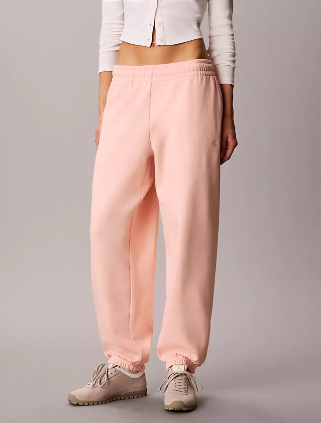 Pantaloni da jogging in pile con monogramma Pantaloni da jogging in pile con monogramma