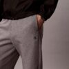 Pantaloni da jogging in pile con monogramma Pantaloni da jogging in pile con monogramma