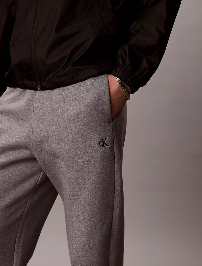 Pantaloni da jogging in pile con monogramma Pantaloni da jogging in pile con monogramma