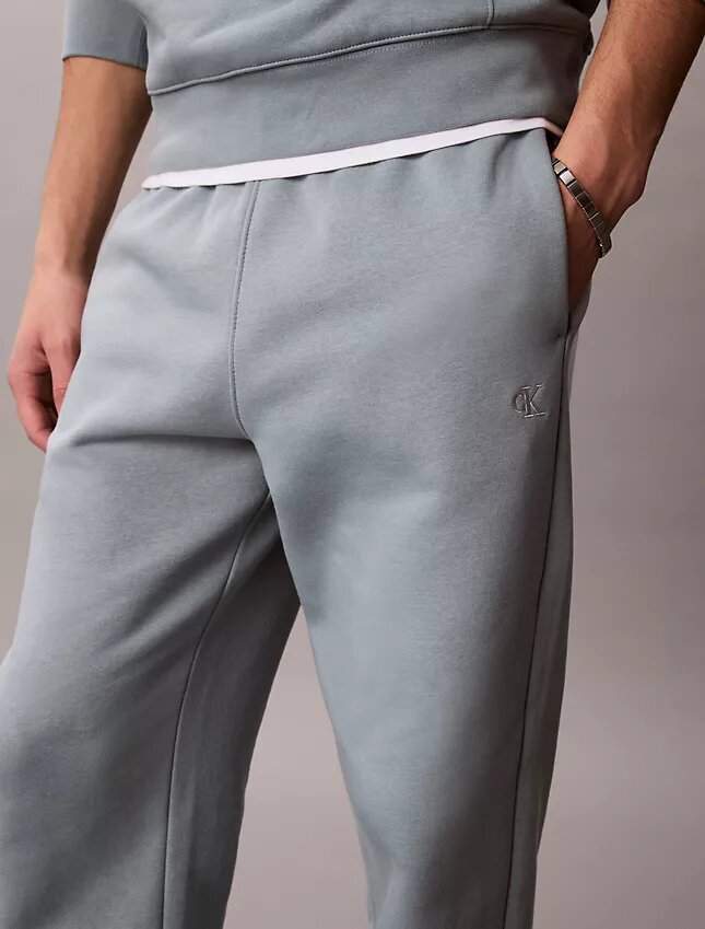 Pantaloni da jogging in pile con monogramma Pantaloni da jogging in pile con monogramma