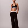 Pantaloni da notte in jersey di cotone con logo Pantaloni da notte in jersey di cotone con logo