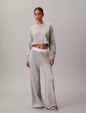 Pantaloni da notte in jersey di cotone con logo