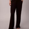 Pantaloni da notte in jersey di cotone con logo Pantaloni da notte in jersey di cotone con logo