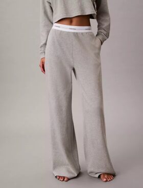 Pantaloni da notte in jersey di cotone con logo