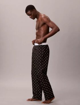 Pantaloni da notte in popeline di cotone