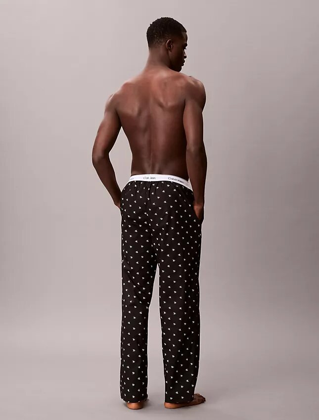 Pantaloni da notte in popeline di cotone Pantaloni da notte in popeline di cotone