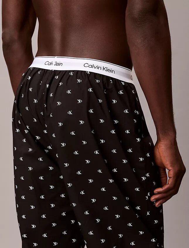 Pantaloni da notte in popeline di cotone Pantaloni da notte in popeline di cotone
