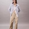 Pantaloni da paracadutista in nylon stropicciato