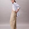 Pantaloni da paracadutista in nylon stropicciato