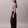 Pantaloni da paracadutista in nylon stropicciato