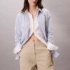 Pantaloni da paracadutista in nylon stropicciato