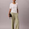 Pantaloni da viaggio in crêpe elasticizzato