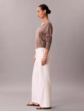 Pantaloni da viaggio in crêpe elasticizzato