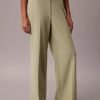 Pantaloni da viaggio in crêpe elasticizzato