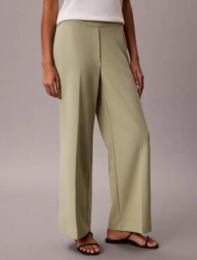 Pantaloni da viaggio in crêpe elasticizzato