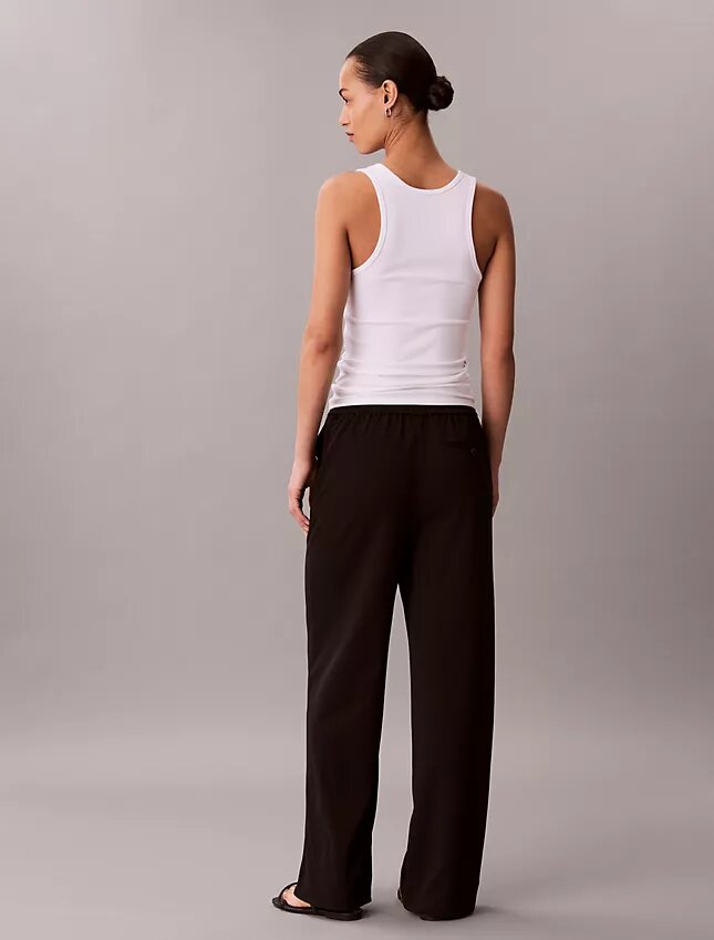 Pantaloni da viaggio in crêpe elasticizzato Pantaloni da viaggio in crêpe elasticizzato