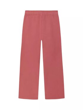 Pantaloni della tuta in spugna a gamba larga da bambina