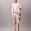 Pantaloni dritti in cotone Stretch Pantaloni dritti in cotone Stretch