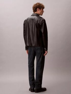 Pantaloni dritti in pelle scamosciata anni ’90 Straight