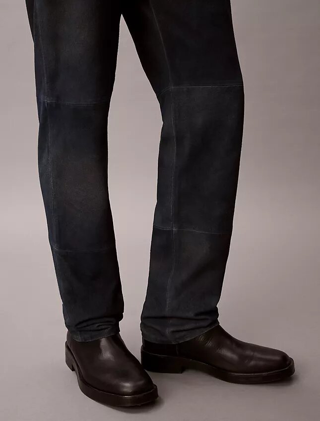 Pantaloni dritti in pelle scamosciata anni ’90 Straight Pantaloni dritti in pelle scamosciata anni ’90 Straight