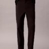 Pantaloni dritti in seersucker Pantaloni dritti in seersucker