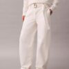 Pantaloni in cotone con cintura