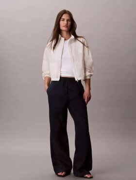 Pantaloni in Denim stile paracadutista