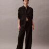 Pantaloni in lino e cotone senza chiusura Pantaloni in lino e cotone senza chiusura
