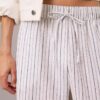 Pantaloni in lino e cotone senza chiusura Pantaloni in lino e cotone senza chiusura