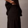 Pantaloni in lino e cotone senza chiusura Pantaloni in lino e cotone senza chiusura