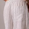 Pantaloni in lino e cotone senza chiusura Pantaloni in lino e cotone senza chiusura