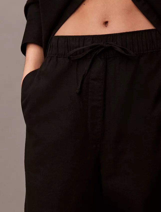 Pantaloni in lino e cotone senza chiusura Pantaloni in lino e cotone senza chiusura
