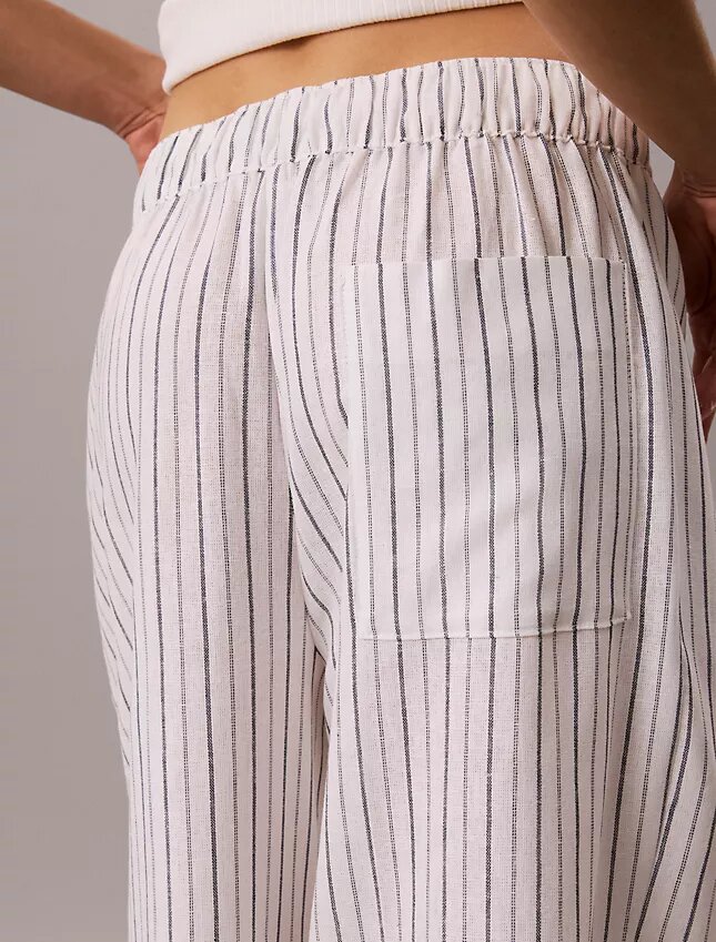 Pantaloni in lino e cotone senza chiusura Pantaloni in lino e cotone senza chiusura
