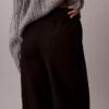 Pantaloni in lino e cotone senza chiusura Pantaloni in lino e cotone senza chiusura