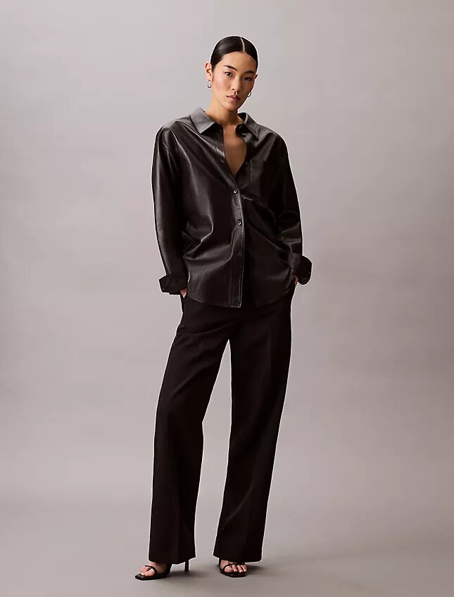 Pantaloni in misto gabardine di lana Pantaloni in misto gabardine di lana