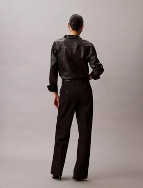 Pantaloni in misto gabardine di lana